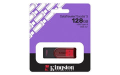 MEMORIA USB KINGSTON (KC-U3C128-7TR) 128GB, DATA TRAVELER EXODIA S PLASTICA, ROJO USB 3.2