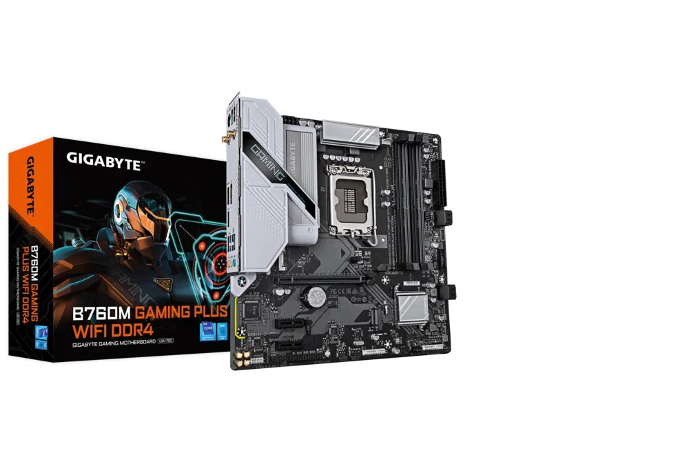 MOTHERBOARD GIGABYTE (B760M G P WIFI DDR4) SOCKET 1700,4*DDR4 3200MHZ,HDMI,DP,WIFI,MICRO ATX-1