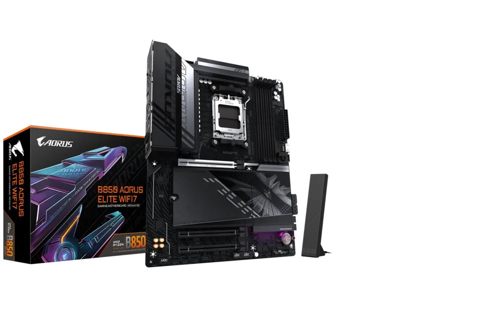 MOTHERBOARD GIGABYTE (B850 A ELITE WF7) SOCKET AM5,4*DDR5 5200MHZ,DP,WIFI,BT,ATX