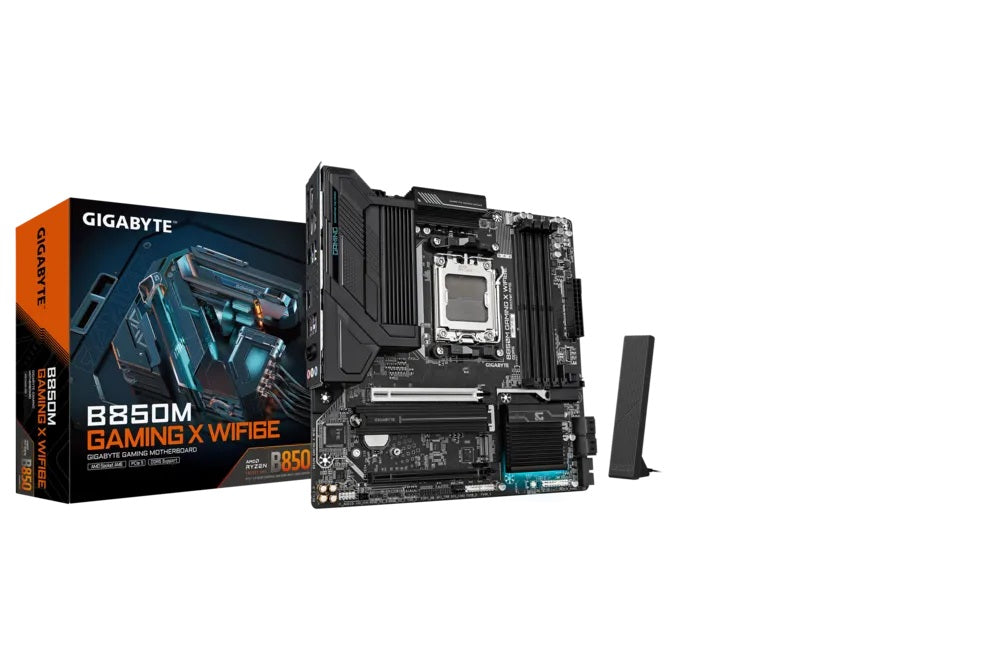 MOTHERBOARD GIGABYTE (B850M GAMING X WF6E) SOCKET AM5,4*DDR5 5200MHZ,HDMI,2*DP,WIFI,BT,ATX