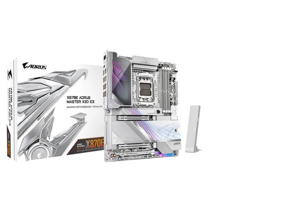 MOTHERBOARD GIGABYTE (X870E A MASTER X ICE) SOCKET AM5,4*DDR5 5200MHZ,HDMI,WIFI,BT,ATX