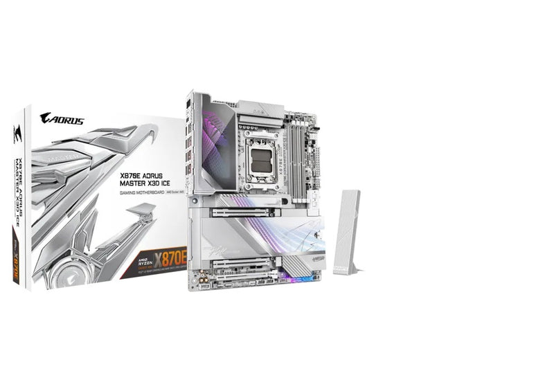 MOTHERBOARD GIGABYTE (X870E A MASTER X ICE) SOCKET AM5,4*DDR5 5200MHZ,HDMI,WIFI,BT,ATX-1