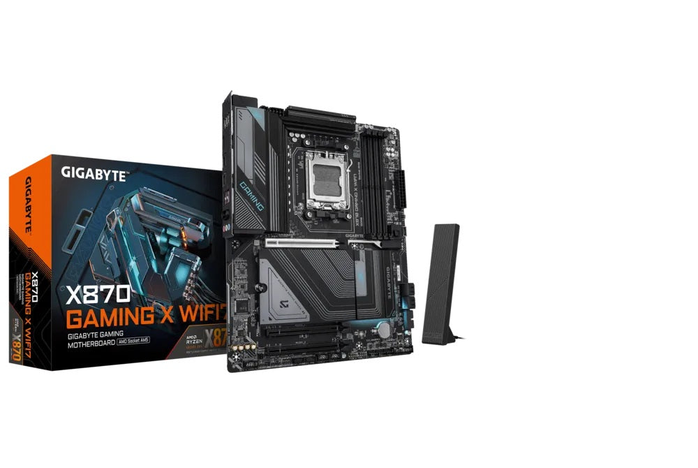 MOTHERBOARD GIGABYTE (X870 GAMING X WIFI7) SOCKET AM5,4*DDR5 5200MHZ,HDMI,WIFI,BT,ATX