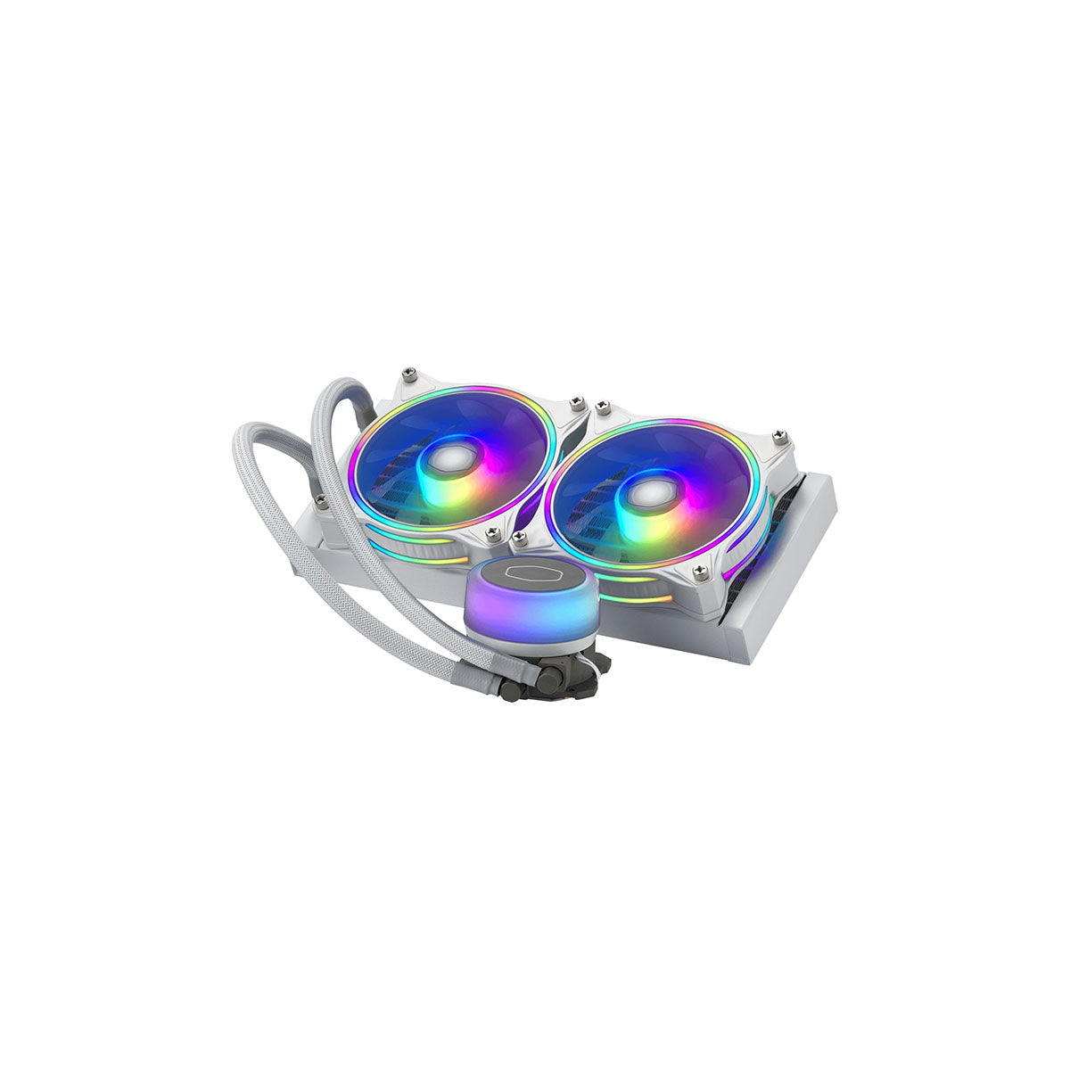 VENTILADOR P/CPU COOLER MASTER (MLX-D24M-A18PW-R1)MASTERLIQUID L240 ILLUSION,RGB,LGA1851/AM,BLANCO