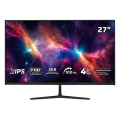 MONITOR 27" BALAM RUSH(BR-943024)NEBULA MNG27Y,FHD,100 MHZ,4MS,F-SYNC,G-SYNC,FLICKER-FREE,1*HDMI 1.4,1*DP 1.2+3.5 MM,NEGRO-1