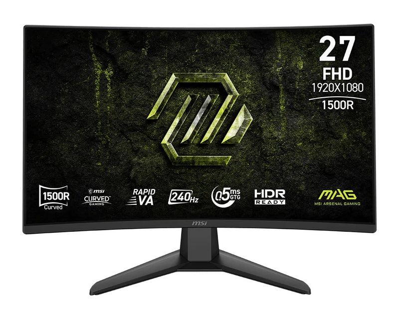 MONITOR LED MSI 27" (MAG 274CF X24) 1920X1080, 240HZ, .5MS, DP,2*HDMI, NEGRO-1