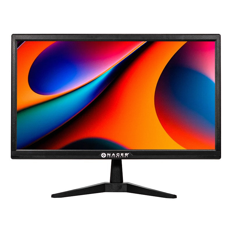 MONITOR LED 19.5" NACEB (NA-0504) HD+ 1600 X 900, 60HZ, PANEL VA, TR 6MS, HDMI + VGA, NEGRO-1