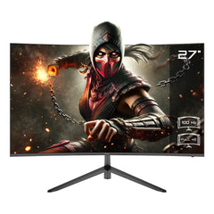 MONITOR LED XZEAL 27" (XSMO279B) 1920*1080, FDH, CURVO,100HZ, VGA, HDMI, NEGRO-1