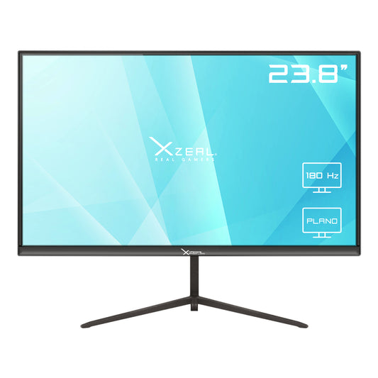 MONITOR LED XZEAL 23.8" (XZMXZ32B) XZ3010-3,1920*1080 FULL HD, PLANO VA, 180HZ, 1MS,HDMI,DP,NEGRO