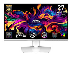 MONITOR OLED 27" MSI (MAG 272QPW QD-OLED X28) 2560X1440 WQHD,280HZ, 1*DP, 2*HDMI, 1*USB C, ADAPTIVE-SYNC-1