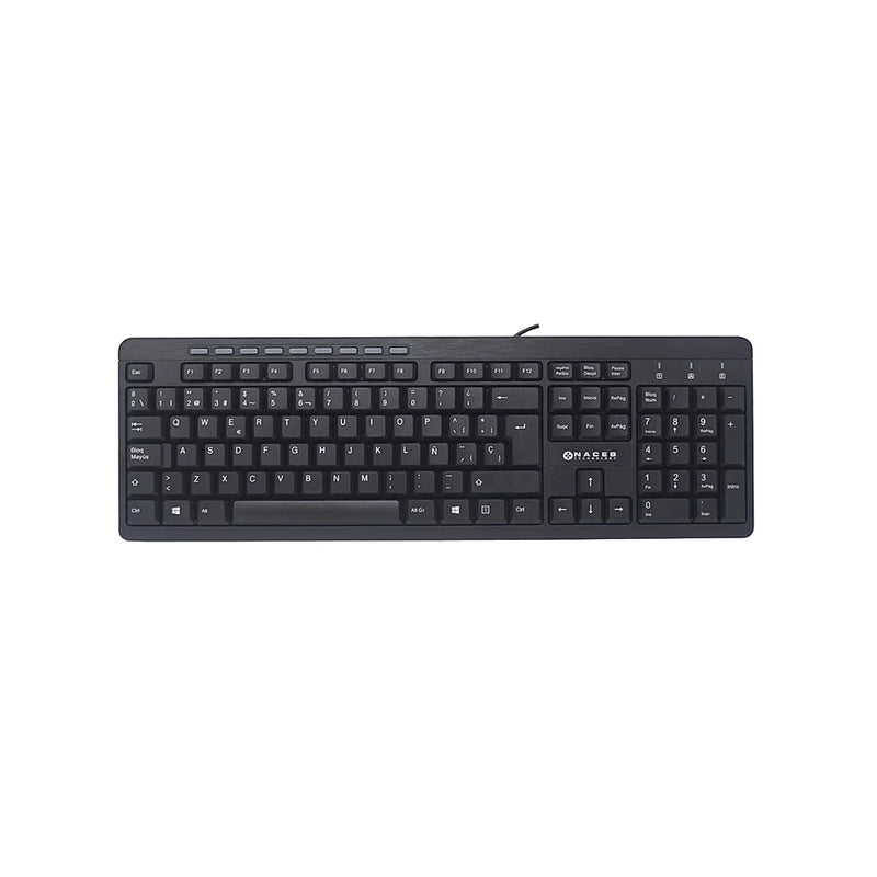 TECLADO NACEB (NA-0109) MULTIMEDIA,USB 2.0,NEGRO-1