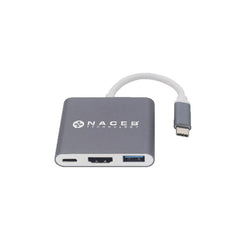 ADAPTADOR NACEB (NA-0111) HUB, USB TIPO C, 3 EN 1, 1*HDMI, 1*USB 3.0,HD, 1*USB TIPO C-1