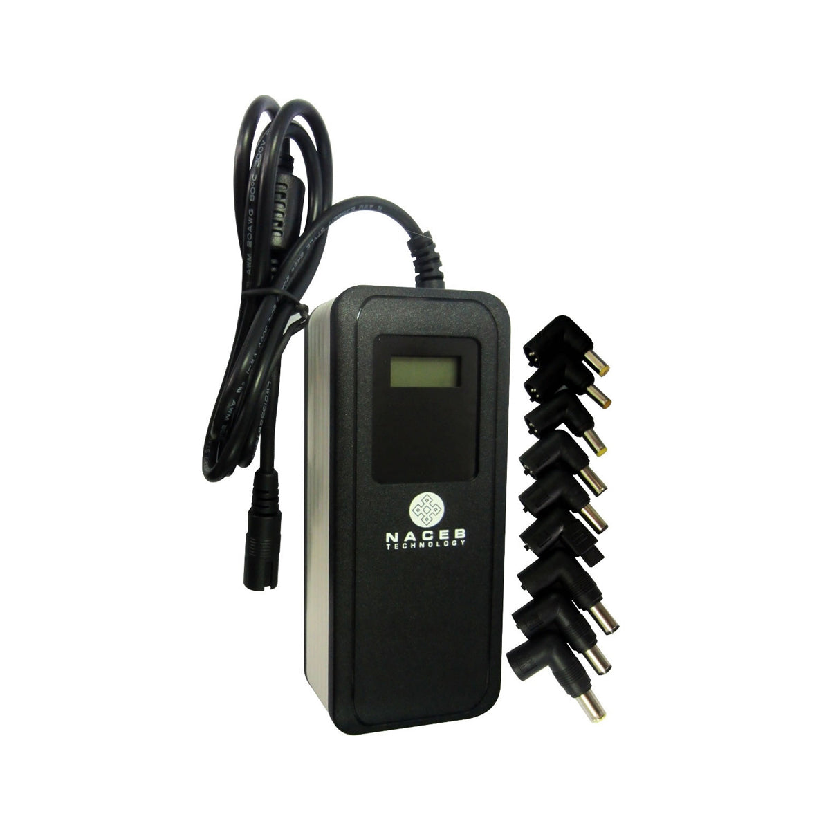 ADAPTADOR NACEB (NA-013) UNIVERSAL P/LAPTOP, 9 PUNTAS INTERCAMBIABLES, 90W-1