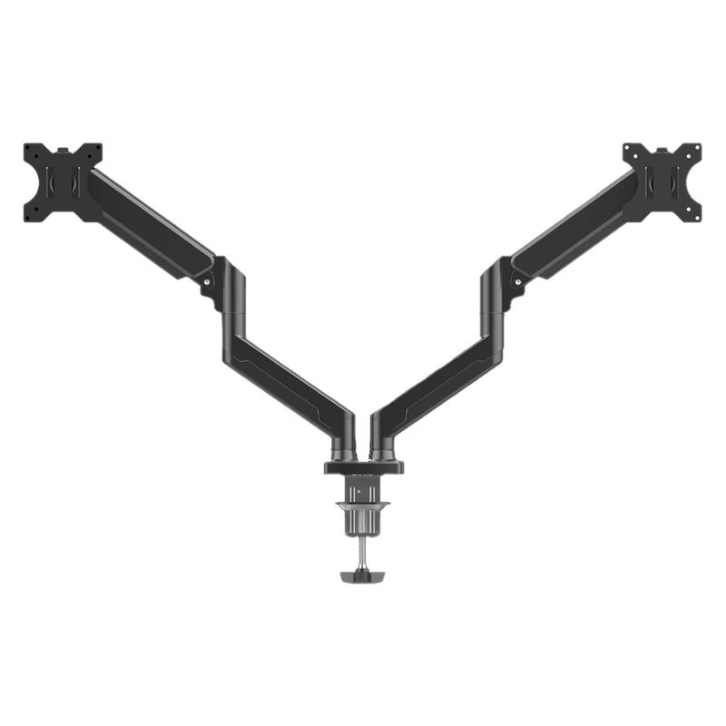 SOPORTE P/MONITOR NACEB (NA-0214) 2 MONITORES, ARTICULADO, 10"-32", 10KG, VESA, NEGRO-1