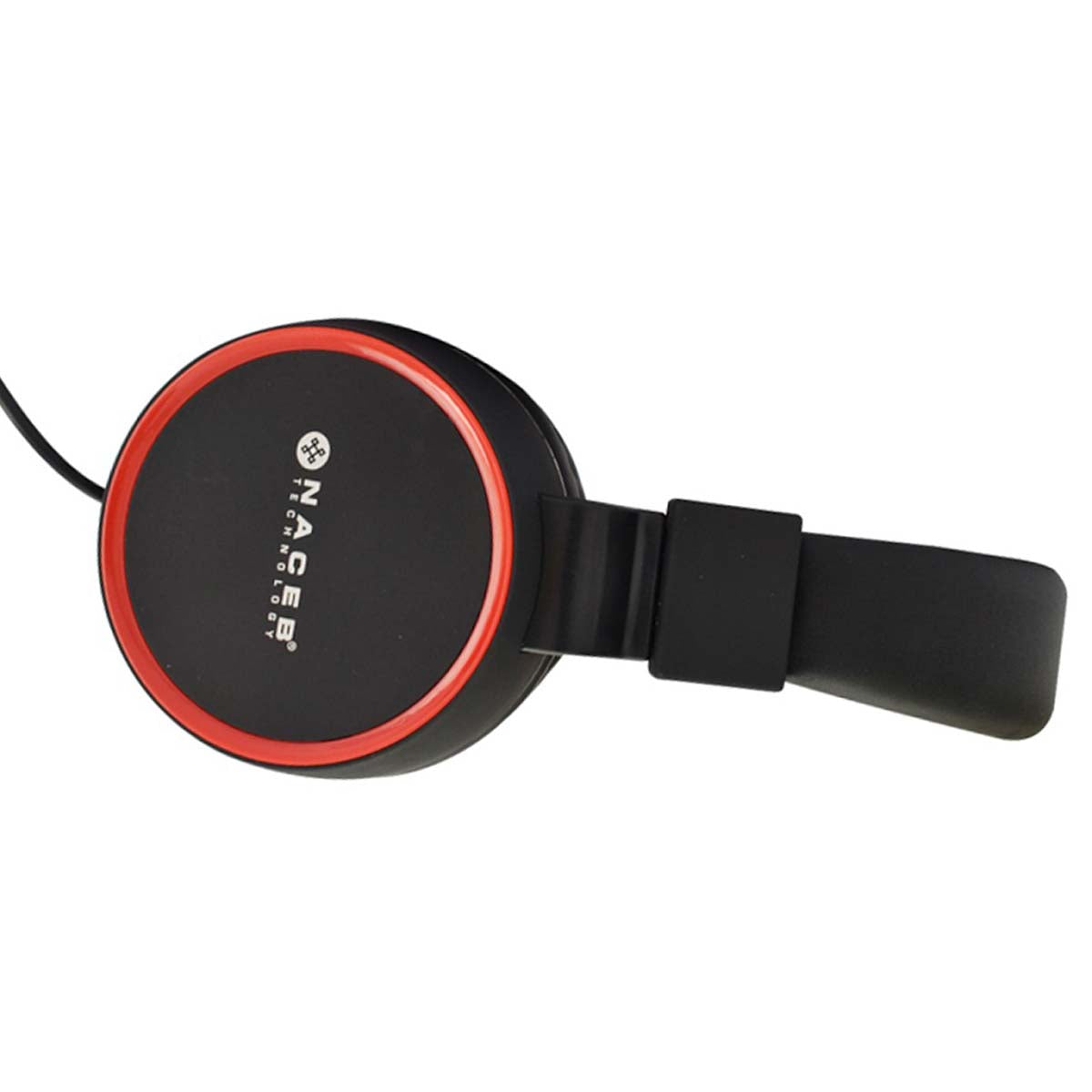 AUDIFONOS NACEB (NA-0310R) ZERO,DIADEMA,ALAMBRICA,MANOS LIBRES,3.5,ROJO