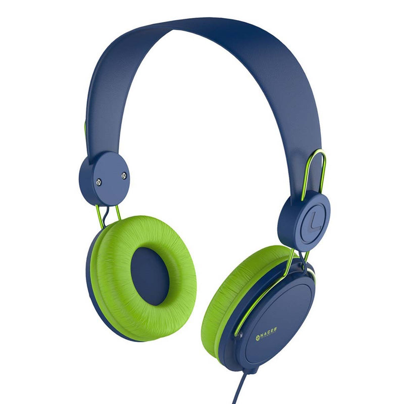 AUDIFONOS NACEB (NA-0313A) AIR,DIADEMA,MICROFONO,3.5,AZUL-1