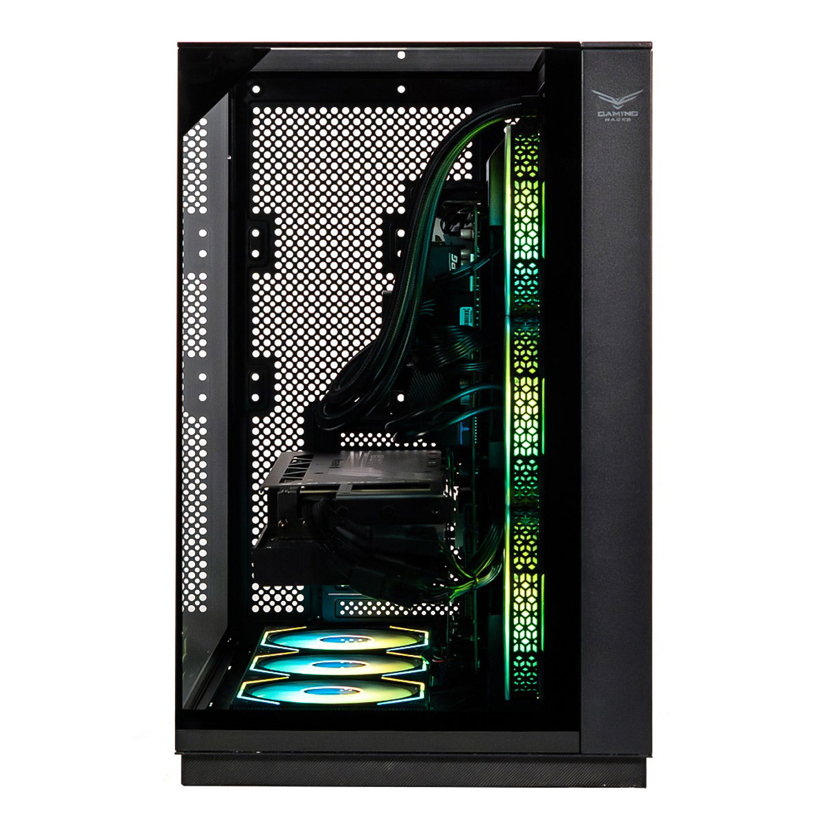 GABINETE NACEB (NA-0639) GAMER M-ATX, ITX, CRISTAL TEMPLADO / LATERAL, FRONTAL Y SUPERIOR, NEGRO-1