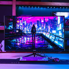 MONITOR GAMING LED 32" NACEB (NA-0644) CURVO R1800 QHD, 2560 X 1440, 165HZ, 2*HDMI, 2*DP, NEGRO-1
