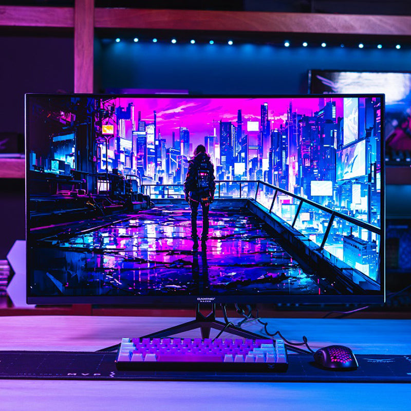 MONITOR GAMING LED 32" NACEB (NA-0644) CURVO R1800 QHD, 2560 X 1440, 165HZ, 2*HDMI, 2*DP, NEGRO-1