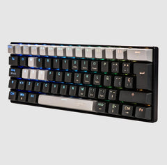TECLADO MECANICO NACEB (NA-0968) BLACK VIPER,MECANICO,60%,SWITCH RED,7 COLORES,ANTIGHOST,NEGRO/GRIS-1