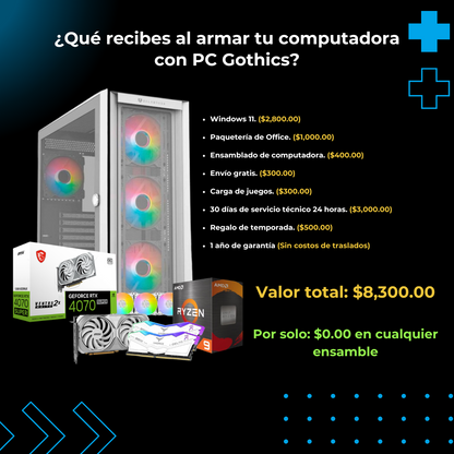 PC Ryzen 7 8700G + 32 GB RAM DDR5 + SSD 1 TB  - (Jaguar)