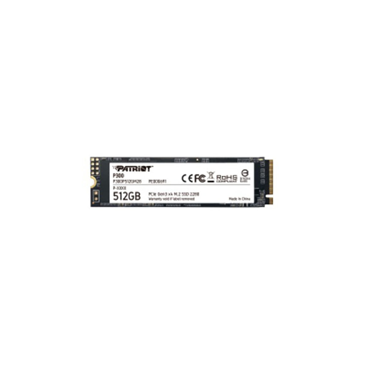 UNIDAD SSD M.2 PATRIOT 512GB (P300P512GM28) P300, PCIE 3.0, NVME, 2280-1