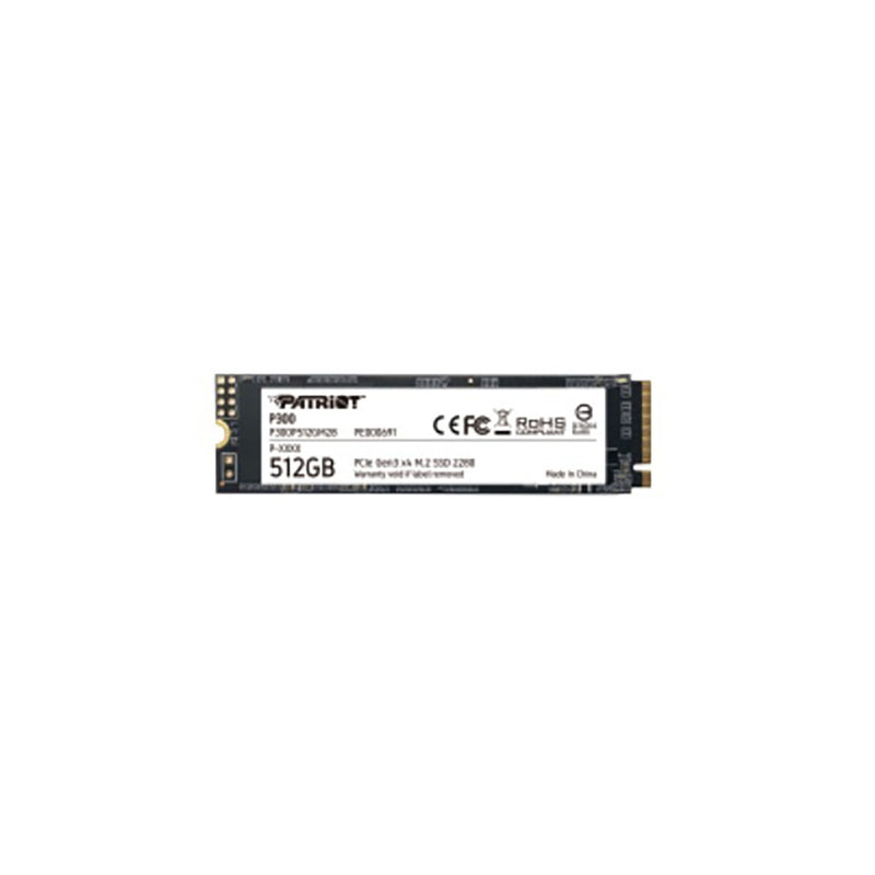 UNIDAD SSD M.2 PATRIOT 512GB (P300P512GM28) P300, PCIE 3.0, NVME, 2280-1