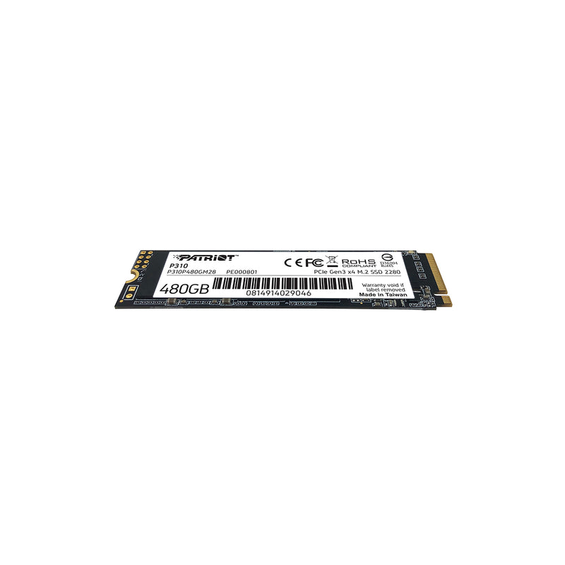 UNIDAD SSD M.2 PATRIOT 480GB (P310P480GM28) P310, PCIE 3.0, NVME, 2280-4