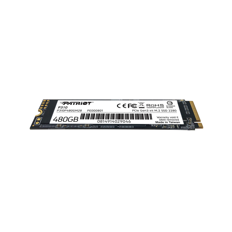 UNIDAD SSD M.2 PATRIOT 480GB (P310P480GM28) P310, PCIE 3.0, NVME, 2280-5