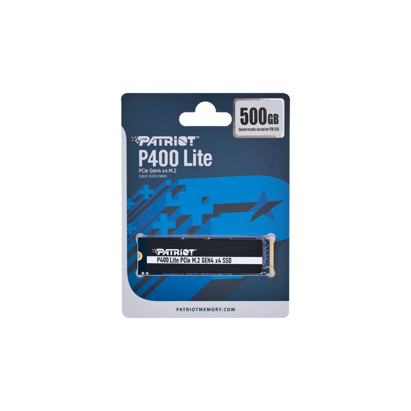 UNIDAD SSD M.2 PATRIOT 500GB (P400LP500GM28H) P400 LITE PCIE 4, NVME, 2280-2