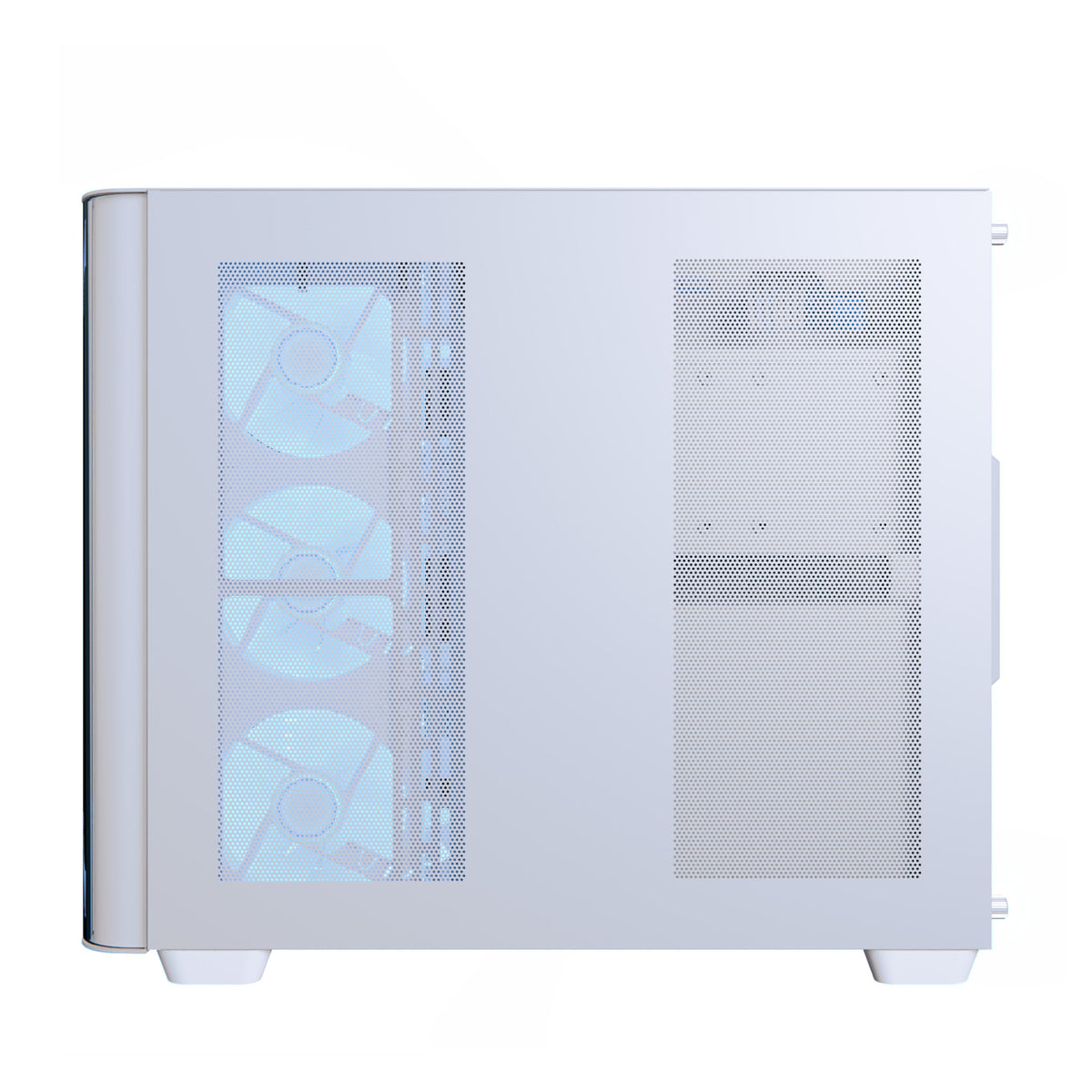 GABINETE AEROCOOL (P500C-G-WT-V1) MEDIA TORRE, CRISTAL TEMPLADO, BLANCO