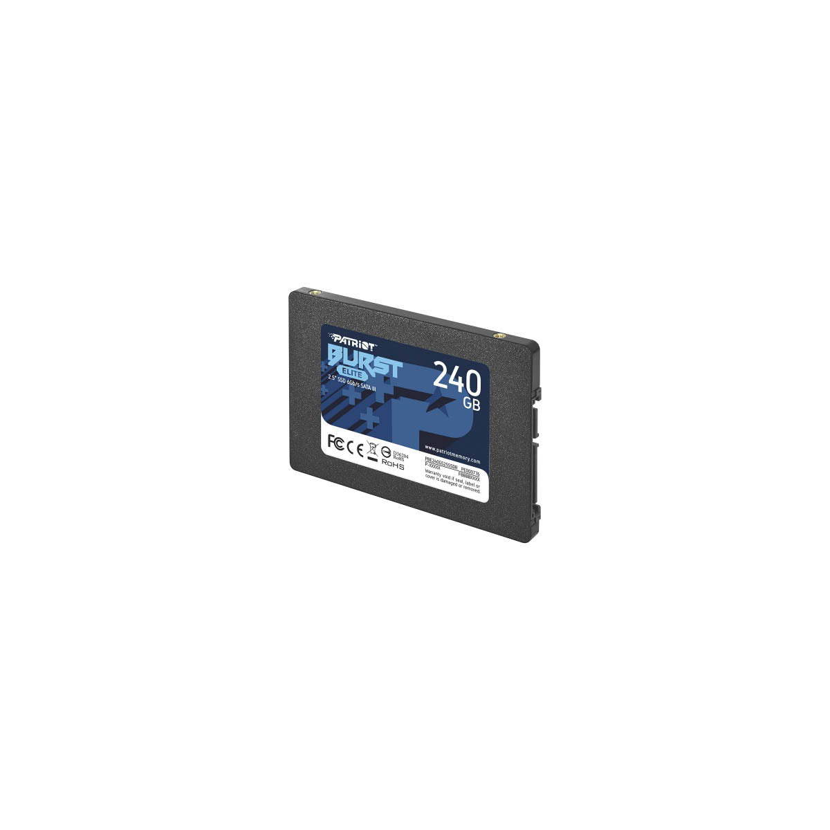 UNIDAD SSD 2.5" PATRIOT 240GB (PBE240GS25SSDR) BURT ELITE, SATA3, 7MM, 3D NAND