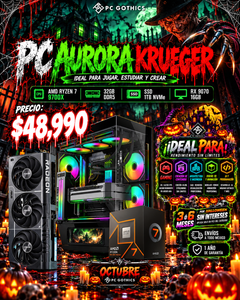 PC AURORA KRUEGER+ - Ryzen 7 9700X + 32GB RAM + RX 9070XT 16GB-1