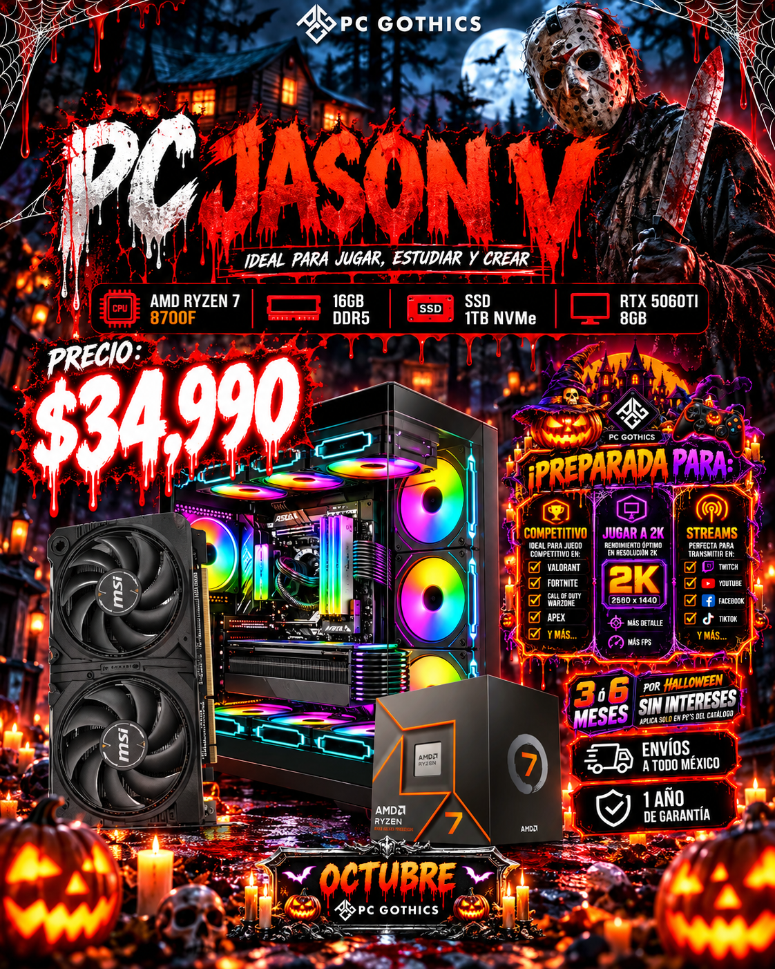 PC JASON V - Ryzen 7 8700F + 16GB RAM + RTX 5060Ti 8GB-1