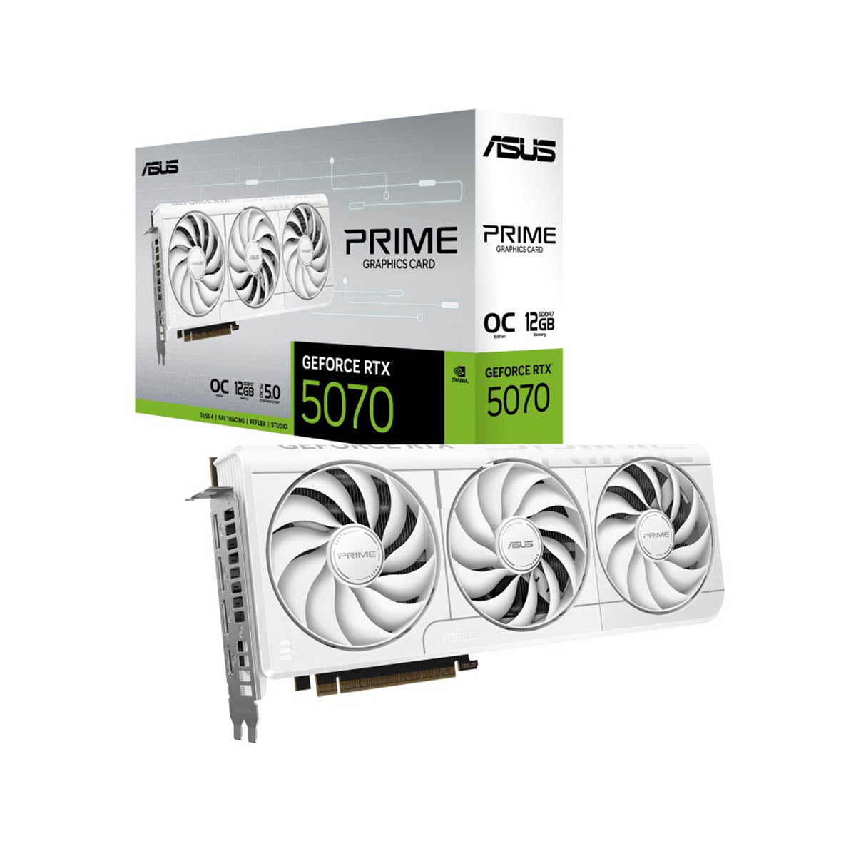 TARJETA DE VIDEO ASUS PRIME RTX5070 O12G WHITE