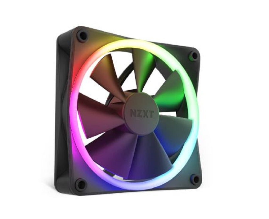 VENTILADOR P/GABINETE NZXT (RF-R12SF-B1) F120 RGB, 120MM, NEGRO-1
