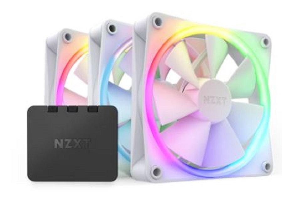 VENTILADOR P/GABINETE NZXT (RF-R12TF-W1) F120 RGB, 120MM, BLANCO-1