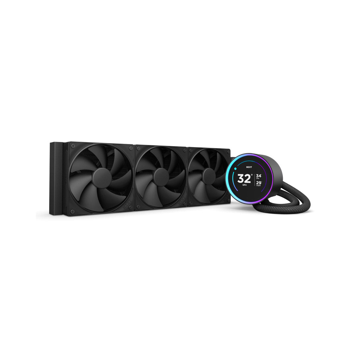 VENTILADOR P/CPU NZXT (RL-KN36E-B2) KRAKEN ELITE 360 LCD, FANS 3 X 120MM, 2000RPM, NEGRO-5