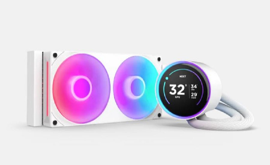 VENTILADOR P/CPU NZXT (RL-KR24E-W2) KRAKEN ELITE 240 RGB V2 LCD, FANS 2 X 120MM, 2000RPM, BLANCO-5