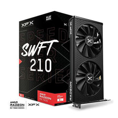 TARJETA DE VIDEO XFX (RX-76PSWFTFY) SWFT 210 RADEON RX7600, 8GB, 2250MHZ, 3*DP, HDMI, NEGRO-2