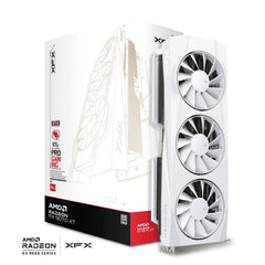 TARJETA DE VIDEO XFX (RX-97TQICKW9) QUICKSILVER RX9070XT,16GB GDDR6, 2400MHZ,3*DP,HDMI,BLANCA-2