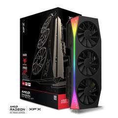 TARJETA DE VIDEO XFX (RX-97TRGBBB9) MERCURY RADEON RX9070XT, 16GB, 2570MHZ, 3*DP, HDMI, 3*FAN, NEGRO-2