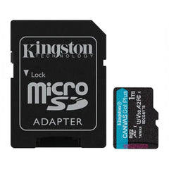 MEMORIA MICROSD SDXC KINGSTON 1TB (SDCG4/1TB) CANVAS GO PLUS GEN4,UHS-I,3U,V3,A2 CL10,C/ADAPTADOR-1