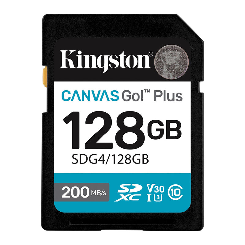 MEMORIA SD SDXC KINGSTON 128GB (SDG4/128GB) CANVAS GO PLUS, UHS-I, CLASE10-1