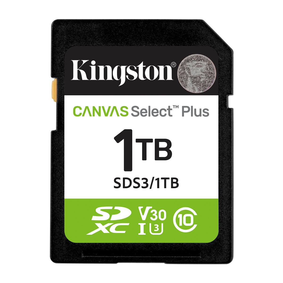 MEMORIA SD SDXC KINGSTON 1TB (SDS3/1TB) CANVAS SELECT PLUS, UHS-I CLASE 10