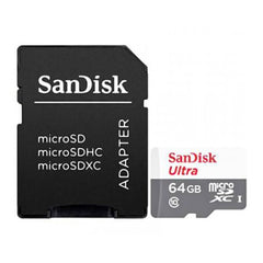 MEMORIA MICROSD SANDISK ULTRA 64GB SDSQUNR-064G-GN3MA