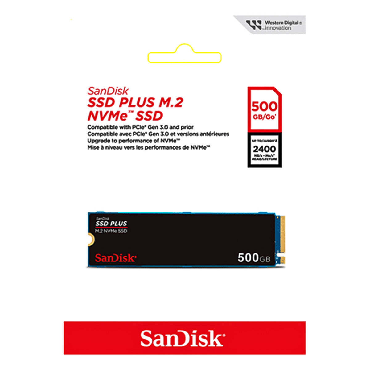 UNIDAD SSD M.2 SANDISK 2TB (SDSSDA3N-2T00-G26) PLUS NVME PCIE 3.0-2