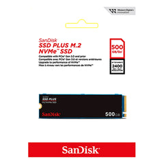 UNIDAD SSD M.2 SANDISK 2TB (SDSSDA3N-2T00-G26) PLUS NVME PCIE 3.0-2