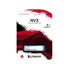 UNIDAD SSD M.2 KINGSTON 2TB (SNV3S/2000G) NV3, PCIE 4.0, NVME, 2280-1