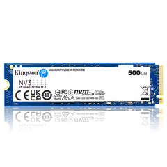 UNIDAD SSD M.2 KINGSTON 500GB (SNV3S/500G) NV3, PCIE 4.0, NVME, 2280-1